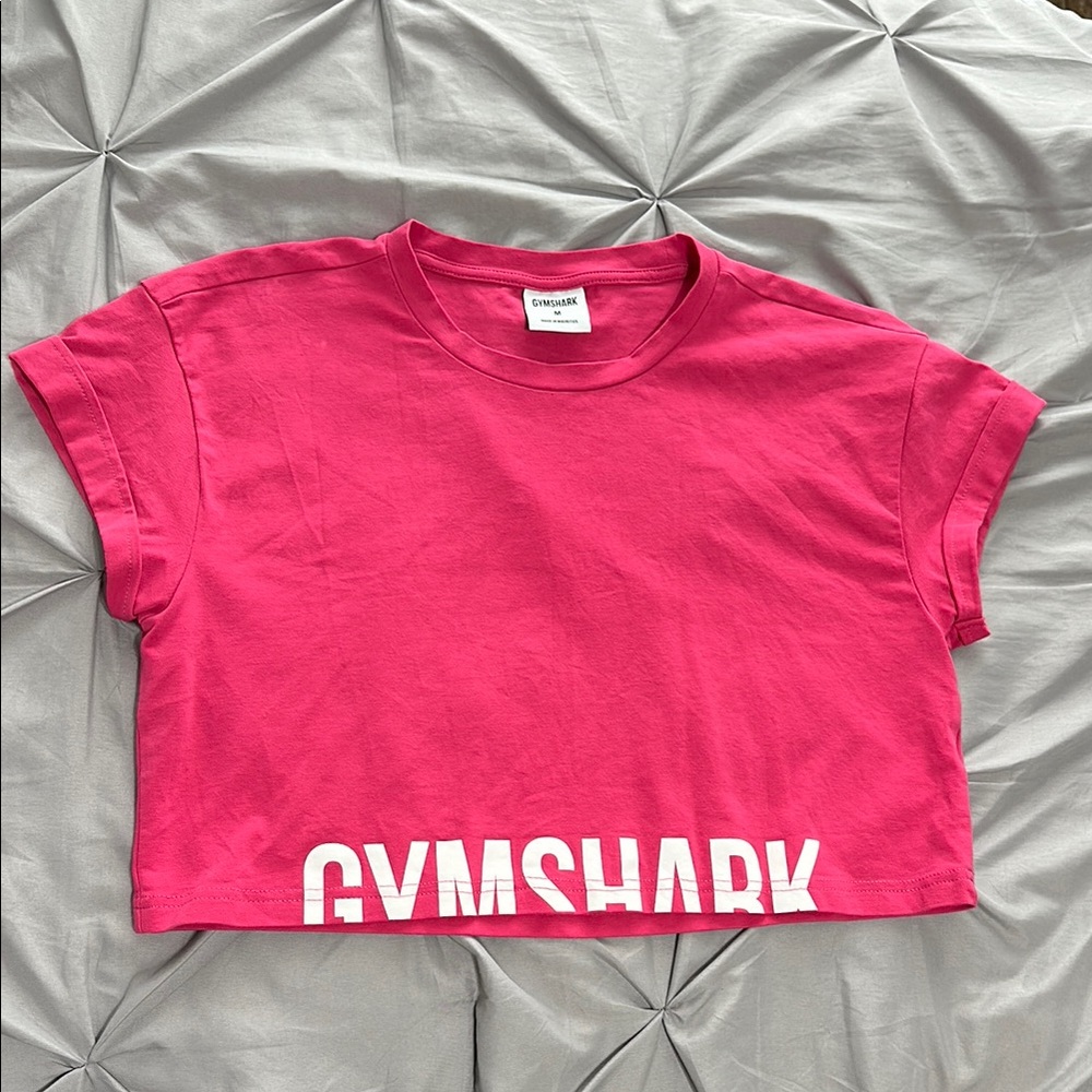 Gymshark Hot Pink Cropped Tee